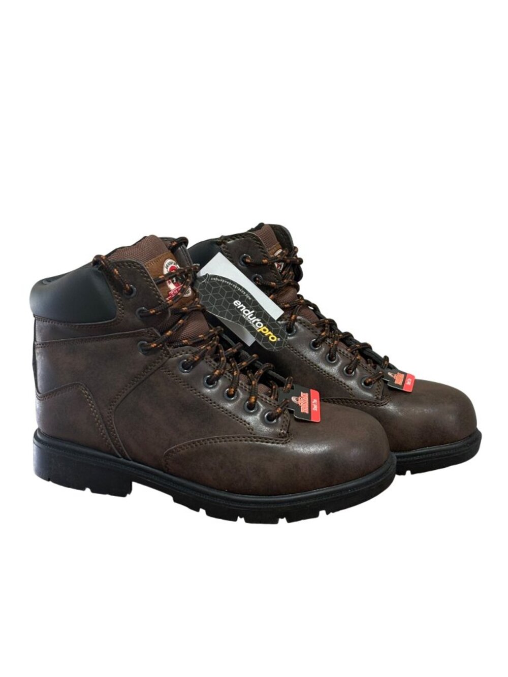 Brahma Mens Steel Toe Work Boots Size 8 - Brown